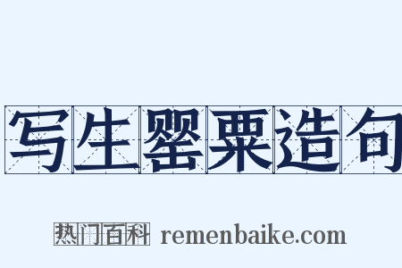 写生罂粟造句是什么意思的图片